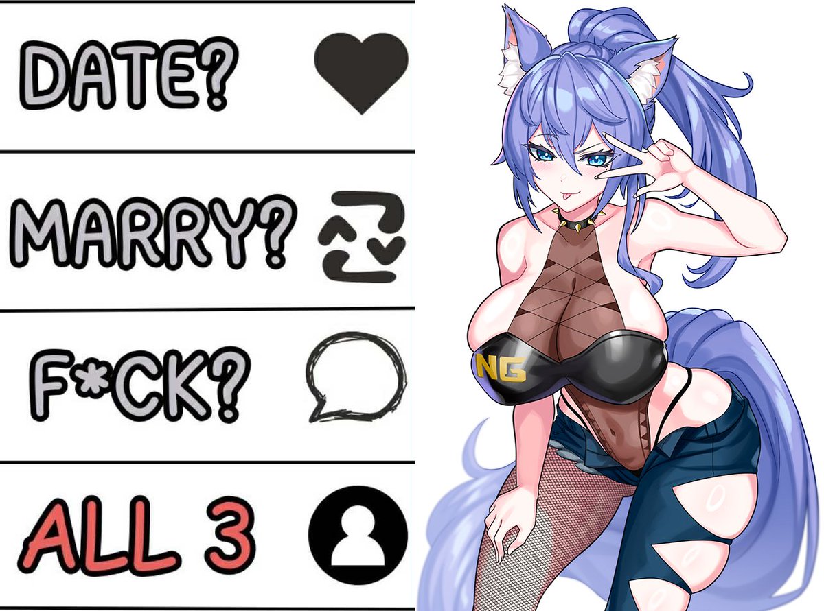 "No lying in the replies… Date, Marry, Fuck, or All 3?🦊💦 "