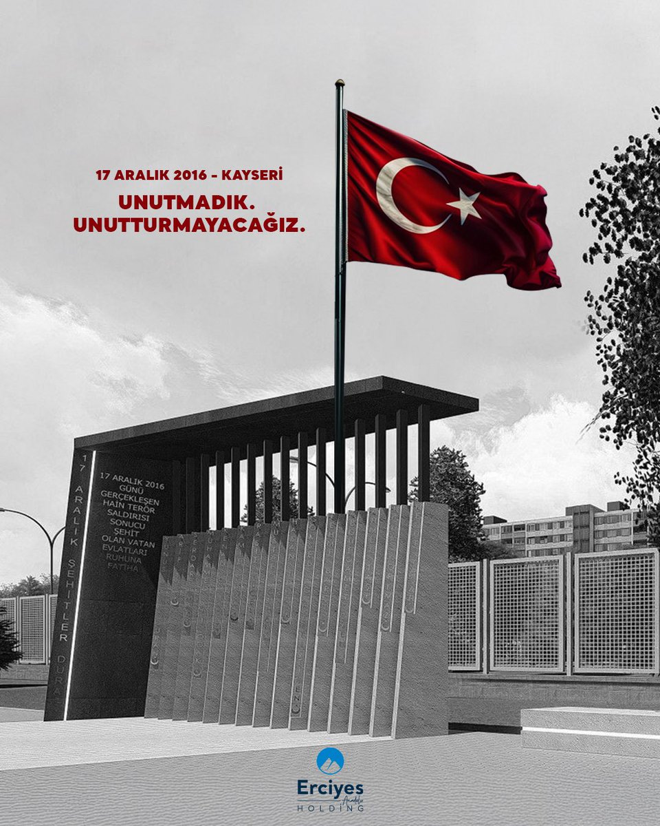 17 Aralık 2016’da Kayseri’de, vatanımıza ve milletimize yönelik hain terör saldırısında şehit düşen kahraman Mehmetçiklerimizi, saldırının 9. yıl dönümünde rahmet, minnet ve saygıyla anıyoruz.

Aziz şehitlerimiz; hatıranız hafızamızda, adınız kalbimizdedir.