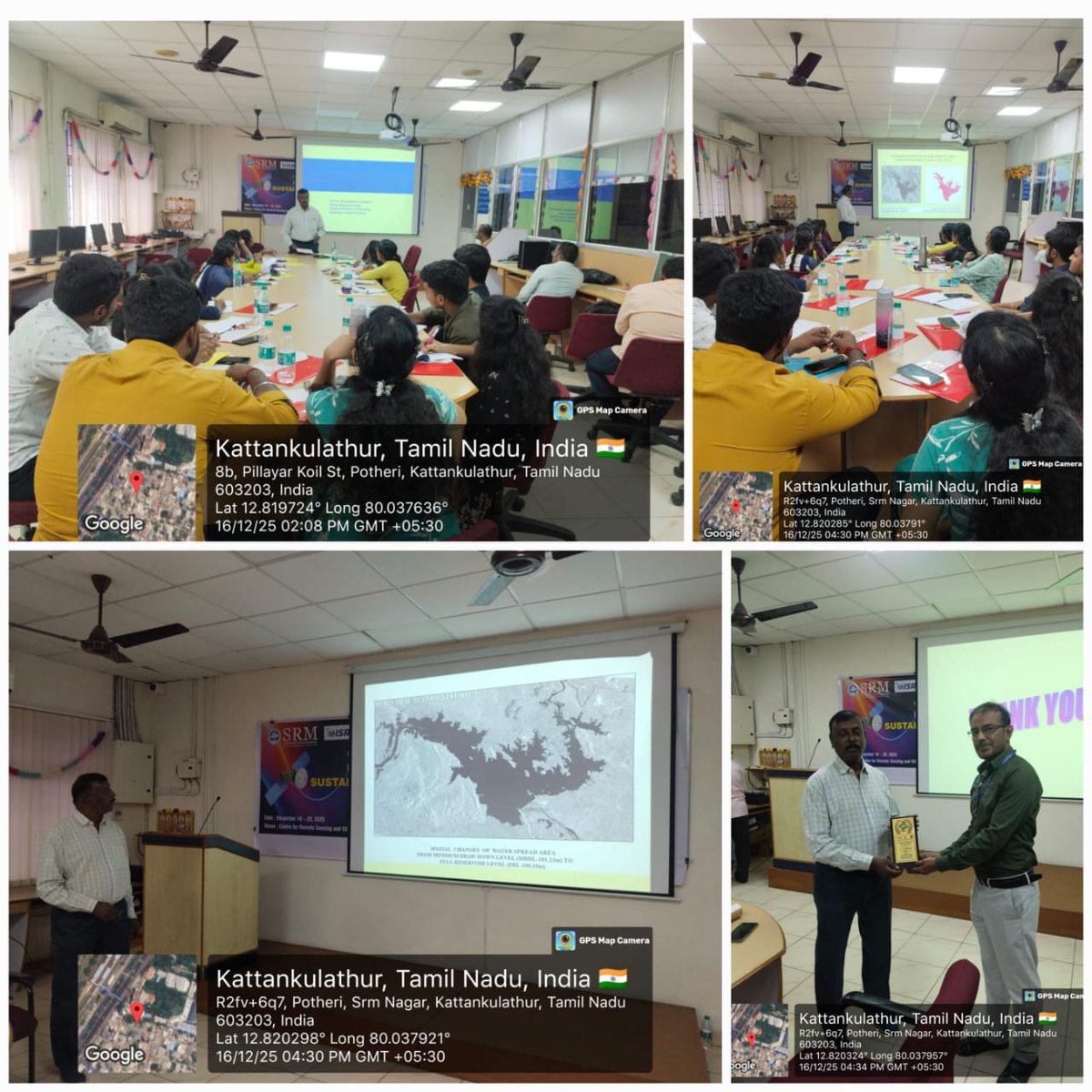 NIH_Hydrology's tweet photo. Dr.V.S.Jeyakanthan, Sc-G, gave a lecture on 16.12.2025 during the 5-Day Faculty Development Program (FDC) on Sustainable Development Through Geospatial Technology, organized by SRM UNIVERSITY, CHENNAI, TAMILNADU.
#FacultyDevelopmentProgram #FDP2025 #GeospatialTechnology https://t.co/rjdIQhvSZl