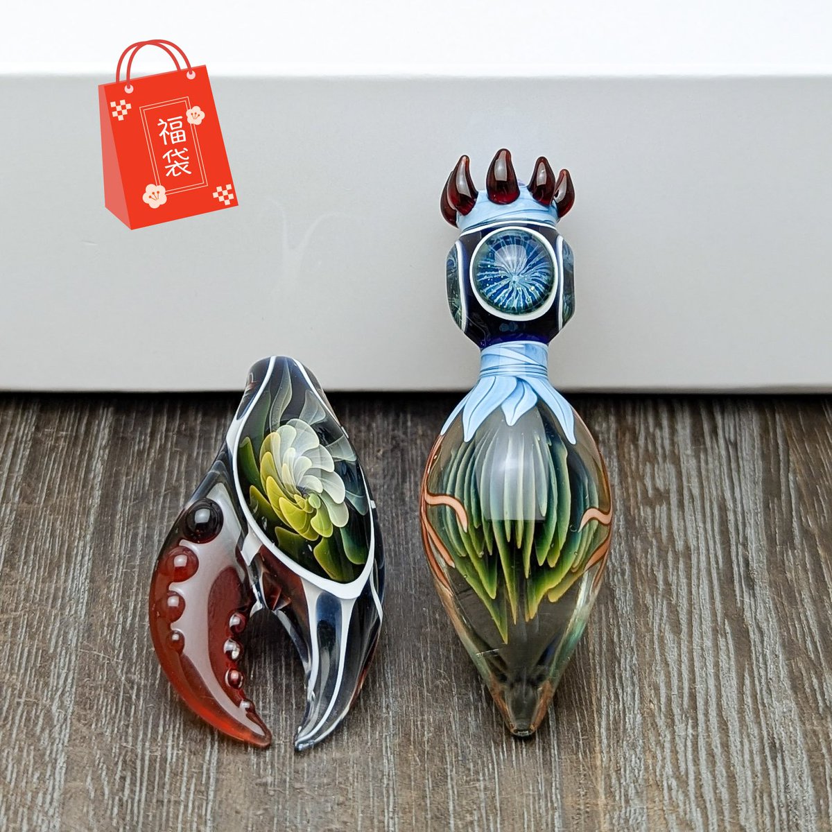 ガラス　オブジェ　ハンドメイド