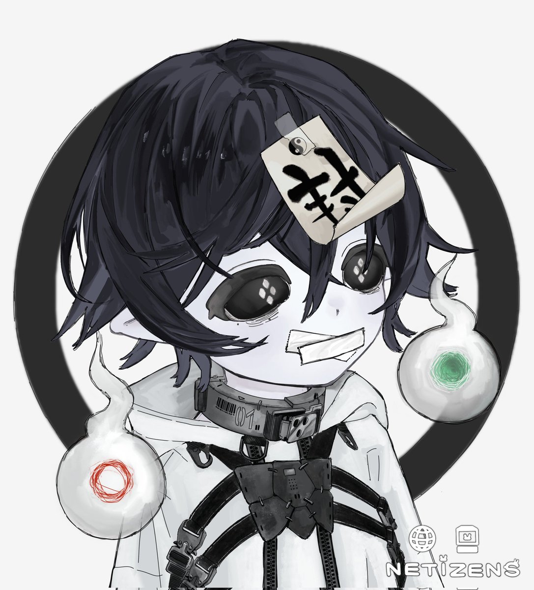 Just made this spooky netizen from <a href="/WCNetizens/">World Computer Netizens</a>. They have lots of options for you to choose in customizing your netizen. Pretty lit.

#mynetizen