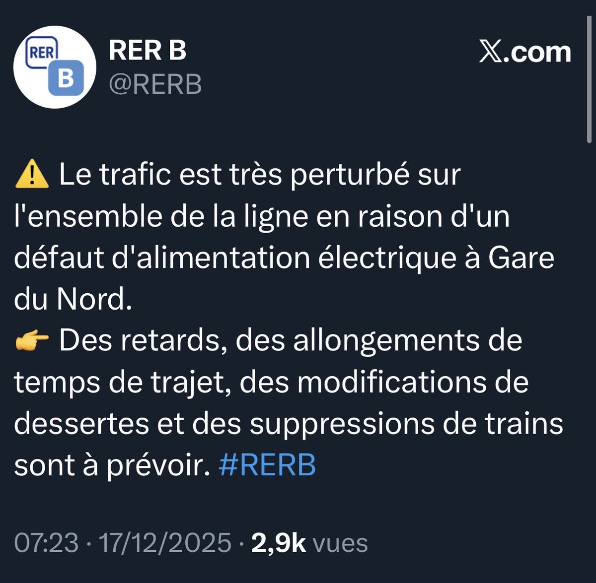 STOP GALÈRE : Transports IDF tweet media