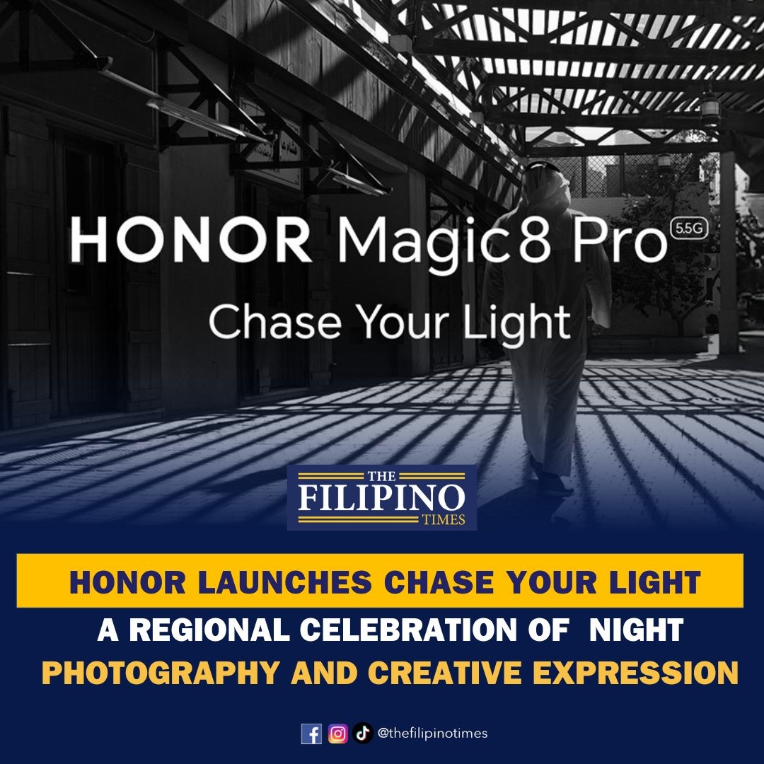 Sa HONOR Magic8 Pro, hindi problema ang night photography. 

May 200MP AI Ultra Night Camera, tumpak na kulay, at matatag na stabilization para sa malinaw na night photos. #chaseyourlight

Basahin: filipinotimes.net/latest-news/20…