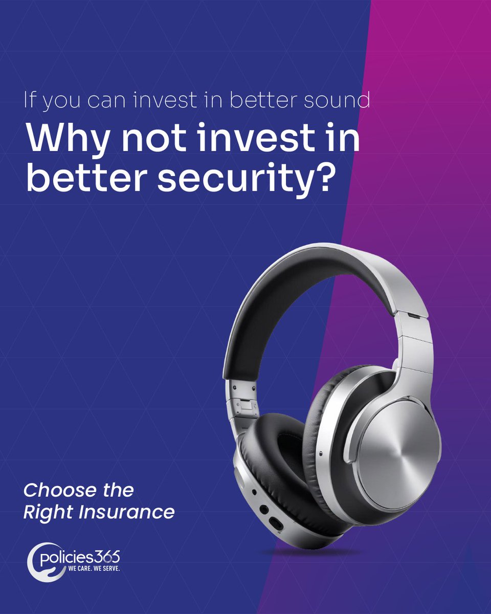 policies365's tweet image. Premium sound upgrades your experience.
Premium protection upgrades your peace of mind.

#futureready #lifesecurity #nibpl #policies365