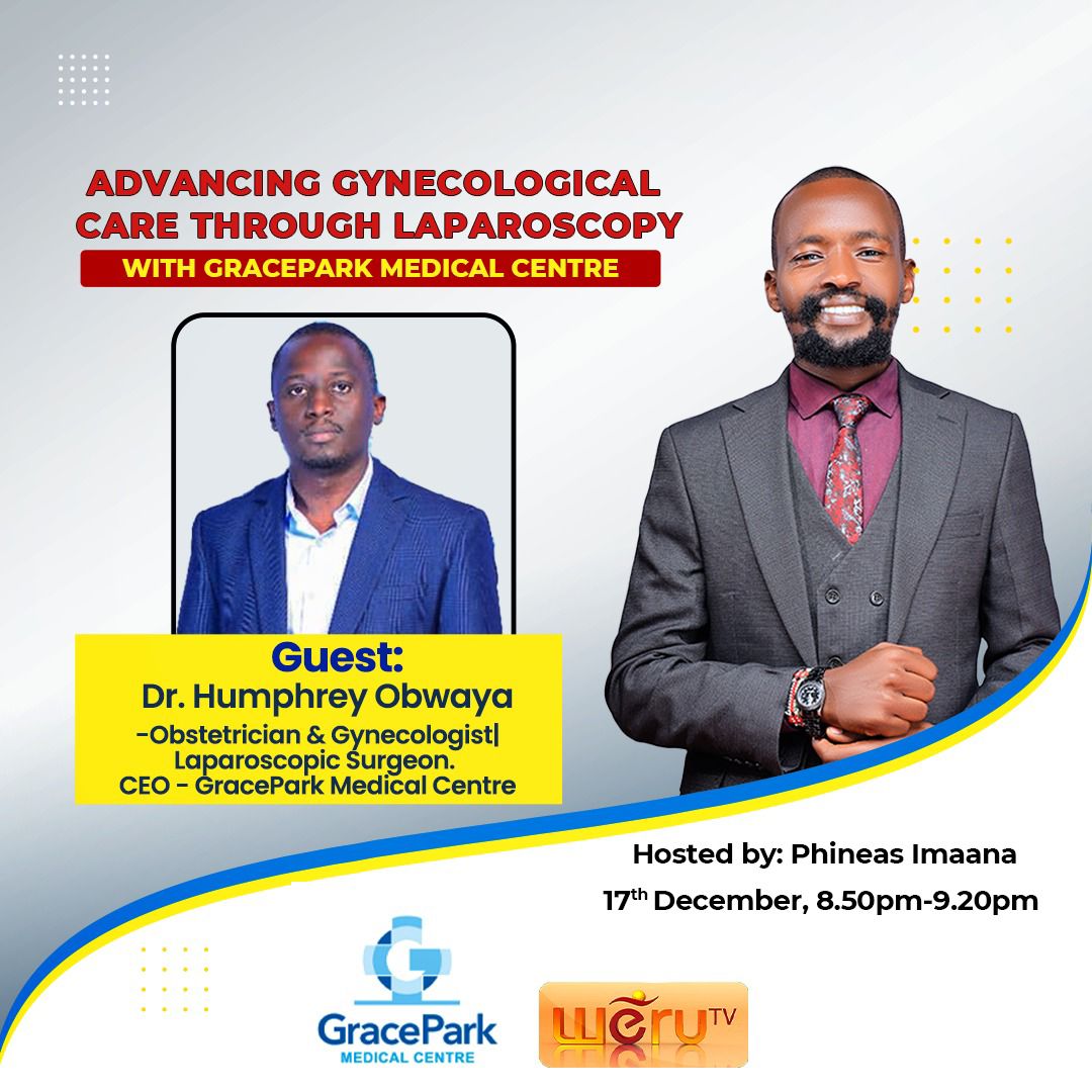 Tune in to <a href="/WeruTV/">Weru TV</a> as <a href="/vj_humpho/">Humphrey Obwaya</a>, CEO of GracePark Medical Centre, discusses how laparoscopy is advancing modern gynecological care.

#YourHealthOurPriority #GraceParkCares