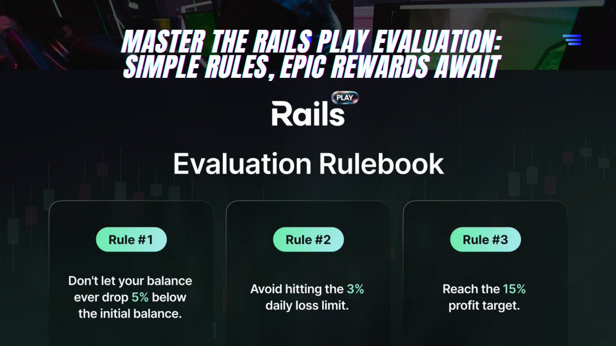 DEFIvic0's tweet photo. GM Web3 Lovers
๐ Crushing the @rails_xyz Play Evaluation is STRAIGHTFORWARD and REWARDING. If you're disciplined, this is your ticket to real rewards with zero personal risk.
Let's break it down โ simple rules, massive upside๐๐ ๐ฅ #RailsPlay #CryptoTrading https://t.co/aZBygXUnlE
