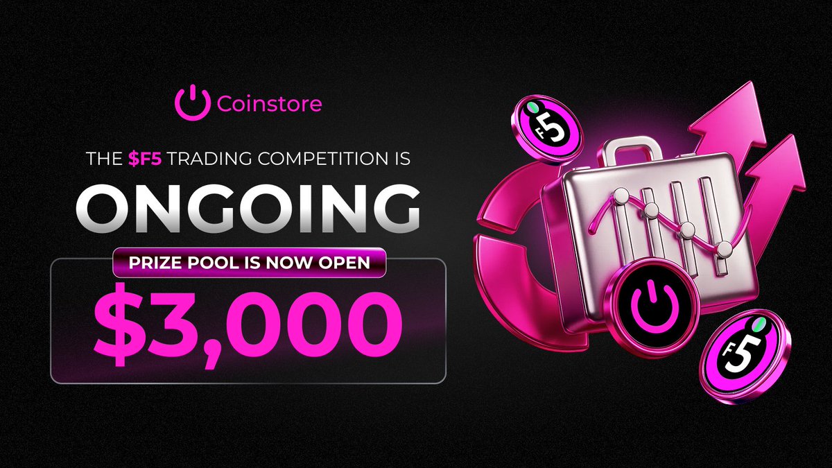 CoinstoreExc's tweet image. The hunt is ONGOING! 🐾

The F5 TRADING COMPETITION from is on @CoinstoreExc!

There's still time to trade for the 3,000 USDT  pool.

🗓️ Event Period: December 15, 2025 – December 22, 2025

🔗 Join the hunt: coinstore.com/#/trading_cont…

#TradingContest #WinUSDT #F5