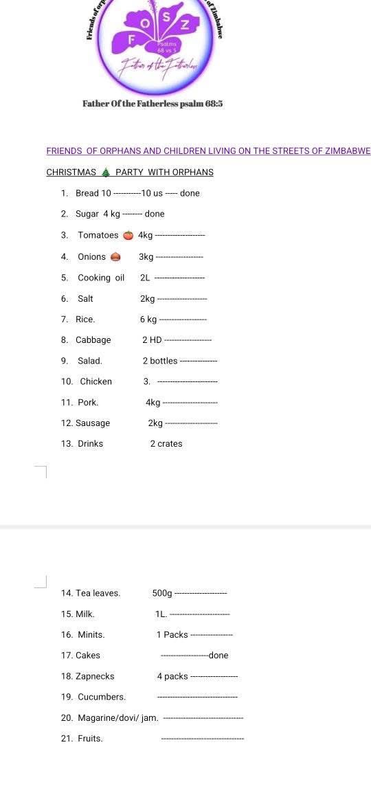 If you want to partake to in giving don’t hesitate to dm…