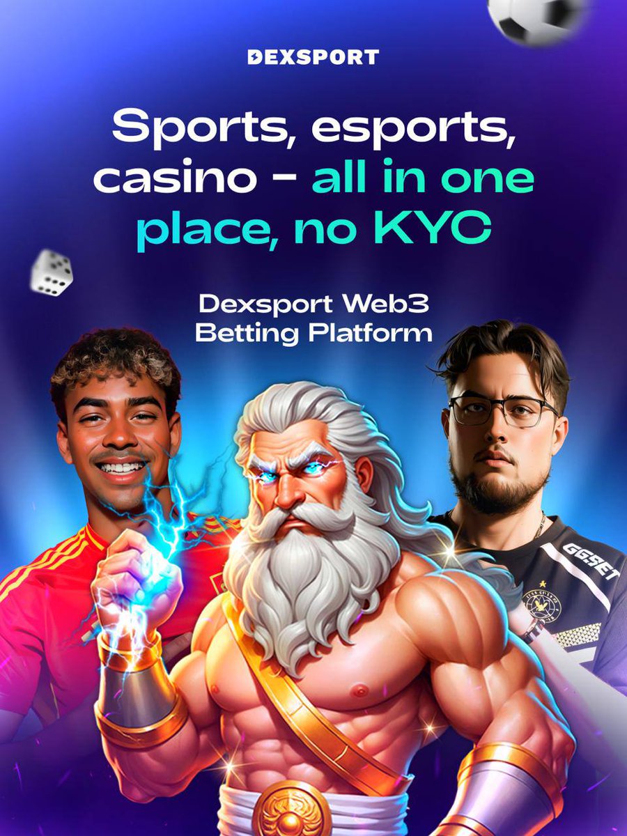 DeclanCrypt's tweet photo. 🎮 Why I actually use @Dexsport

I’ve tried a bunch of betting platforms over time, and honestly… most of them come with friction. 

Long sign-ups, KYC headaches, slow withdrawals  you name it.

@Dexsport is different.

What I like most is how everything is in one place. Whether I’m in the mood for sports, esports, or a quick casino session, I don’t need to jump between platforms. It’s all there, clean and easy to use.

🚫 No KYC
💸 Crypto deposits
⚡ Fast withdrawals
🎯 Solid sports & esports markets
🎰 Casino when I just want to chill

It’s simple, smooth, and actually respects my time. I deposit, play, and withdraw without stress  which is exactly how it should be.

If you’re tired of complicated platforms and just want something that works, this is what I’ve been using lately.

👉 https://t.co/2sYIJjz9EQ
🔗 All socials: https://t.co/oku4IvHj0x

#Sports. #Esports. #Casino.
One platform. No nonsense.