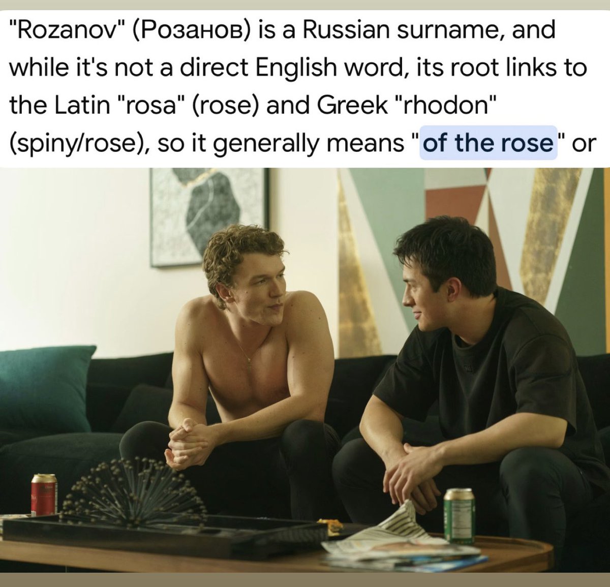 joshm_chan's tweet photo. Ep.4 Shane is physically with a "Rose" but emotionally preoccupied with a "Rozanov" 😭🥹 🌹
#hollanov #rose https://t.co/26dDOJmIGz