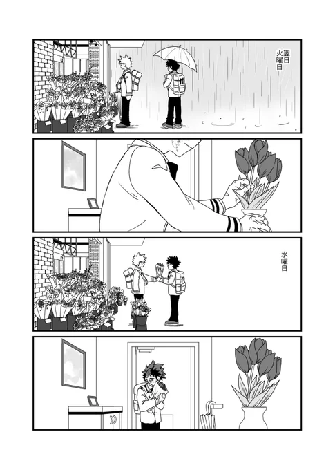 赤い🌷の話②
(続きが見たかった方向け。③で終わりです)
勝デ 