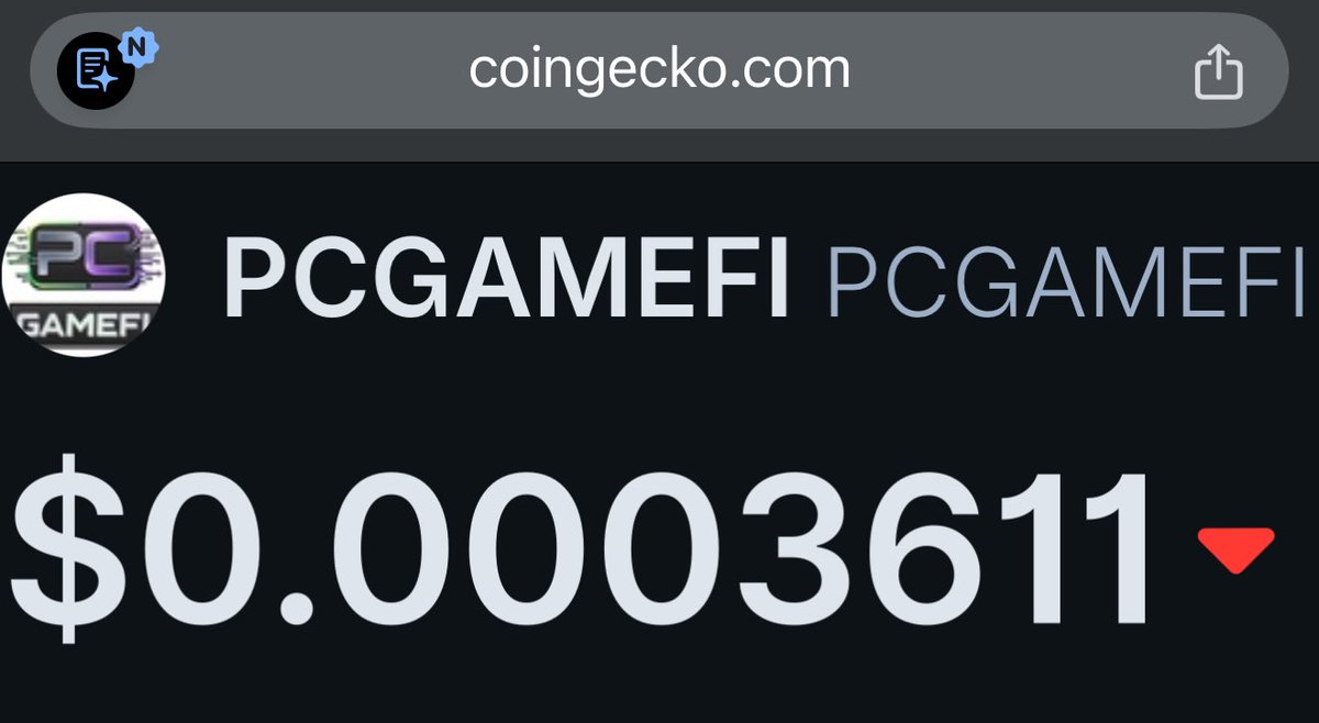PCgamefi's tweet image. We are now live on @coingecko 

coingecko.com/en/coins/pcgam…