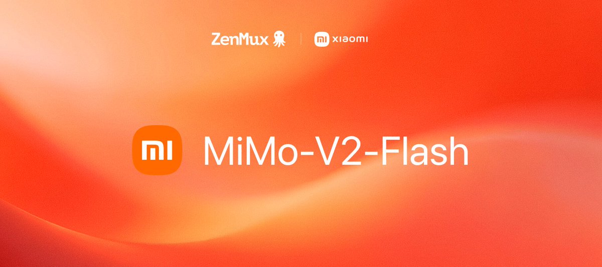 thinkthinking_'s tweet photo. @XiaomiMiMo @luo_fuli14427  latest model MiMo-V2-Flash is now live on @ZenMuxAI.
ZenMuxAI supports OpenAI &amp; Anthropic–compatible APIs, drop-in usable in Claude Code / Codex — no code changes, just switch the endpoint. https://t.co/HnIom1TcSd