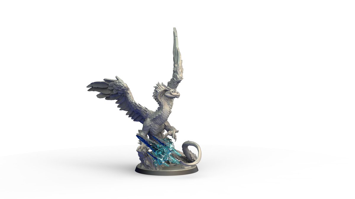AxoloteGaming's tweet image. From egg to adult dragon! It was cool to sculpt a dragon brood as it ages, and try to get their personality and unique traits in the sculpts. The Coatl brood are arcane dragons, so I wanted to add some spellcasting to them.