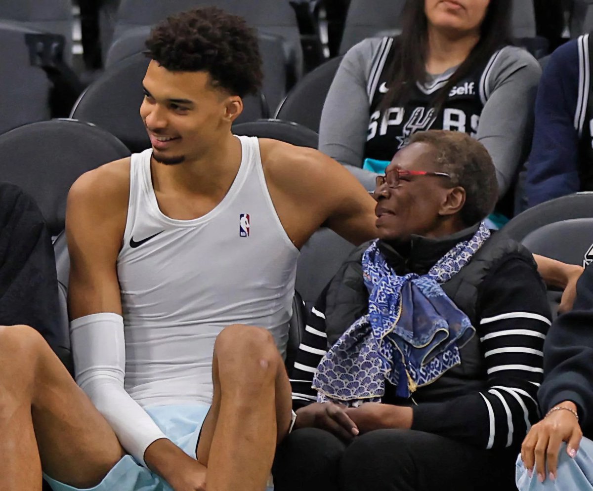 Hoopss's tweet image. Victor Wembanyama’s grandmother passed earlier today. He still played the Cup final and was understandably emotional afterward.

So much respect.