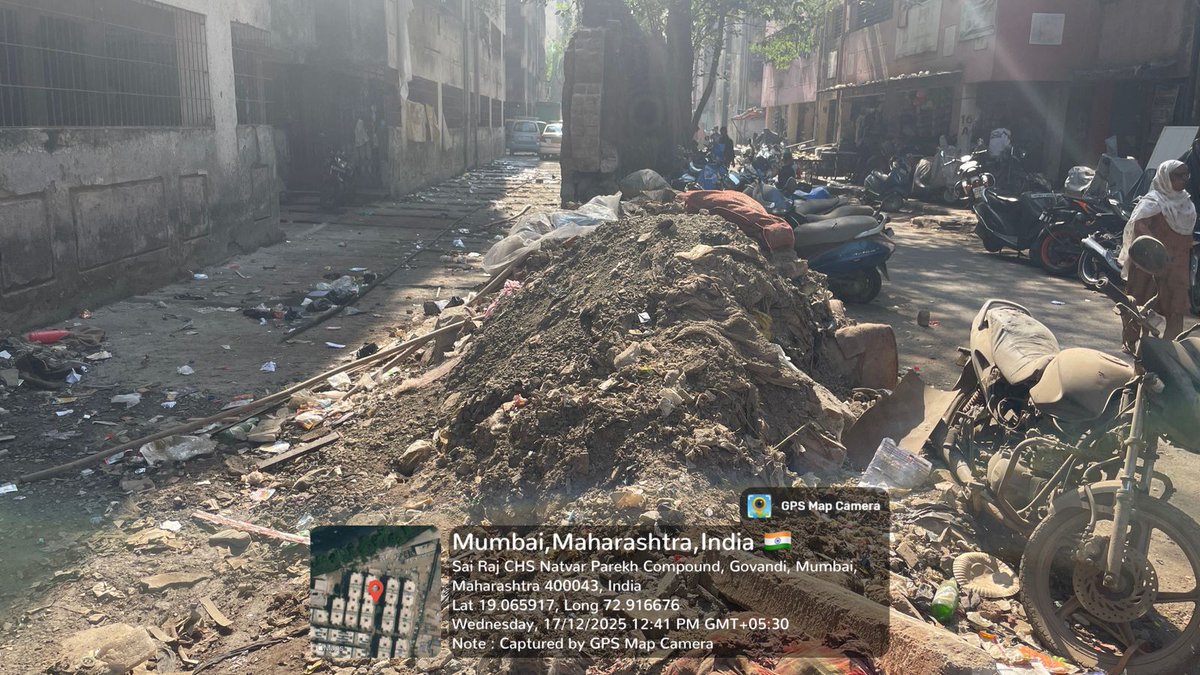 AatifShaik63888's tweet photo. MHADA Natwar Parikh Compound,
Building No. 16, CBSE School ke saamne road par kachra &amp; debris.
👶 Bachchon ke liye safety &amp; health risk.
@mybmc
@MahaHousing
@cbseindia29
@CBSEGuess @MMRDAOfficial @mybmcWardME @mybmcedu @CMOMaharashtra @MahaHousing @mybmchealth @EduMinOfIndia https://t.co/D3WvybJovm