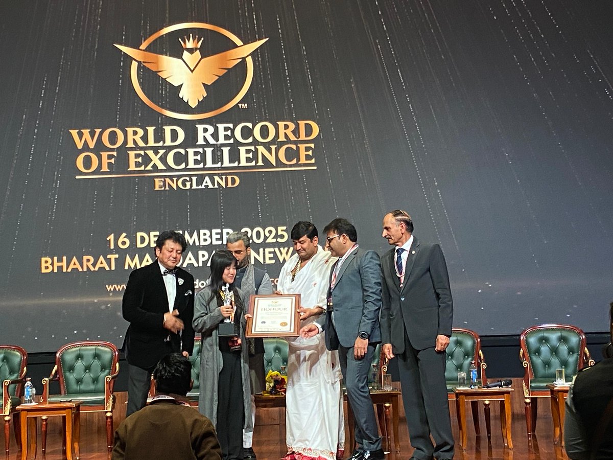 HeartHealthInd's tweet photo. Proud moment for Heart Health India Foundation.
Our Founder &amp; Director, Mr. Ram Khandelwal, was honoured with the World Record of Excellence, England for his leadership in heart health awareness. #WorldRecordOfExcellence #HeartHealthIndiaFoundation #GlobalRecognition https://t.co/TQzg471A34