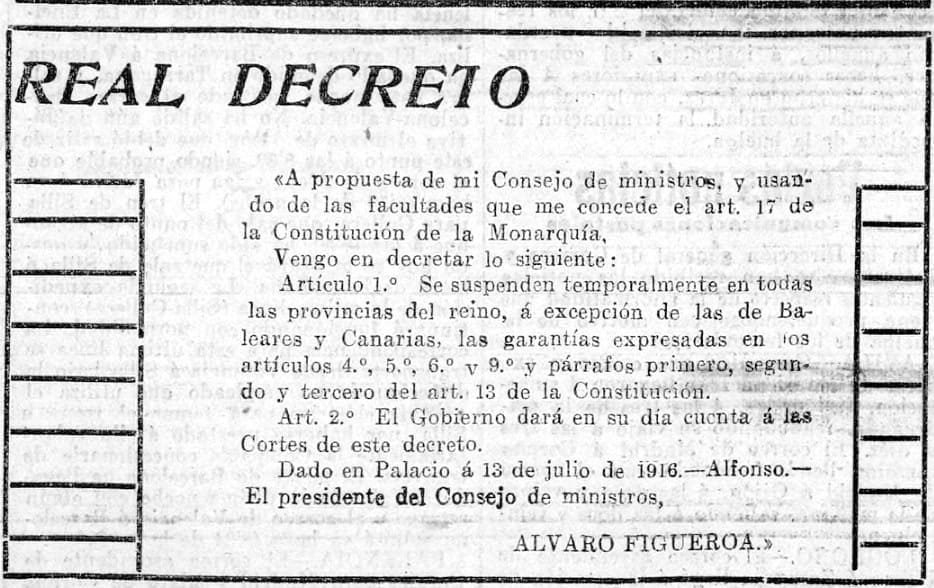 Algargos's tweet photo. LA CENSURA DE PRENSA EN ESPAÑA ENTRE 1914 Y 1918. ¿Cuándo se decretaba la censura y mediante qué mecanismos? ¿Fue efectiva para acallar los problemas del país y asegurar el Régimen de la #Restauración? #algargos https://t.co/qqOybtqUwa https://t.co/1GaQ0awBND
