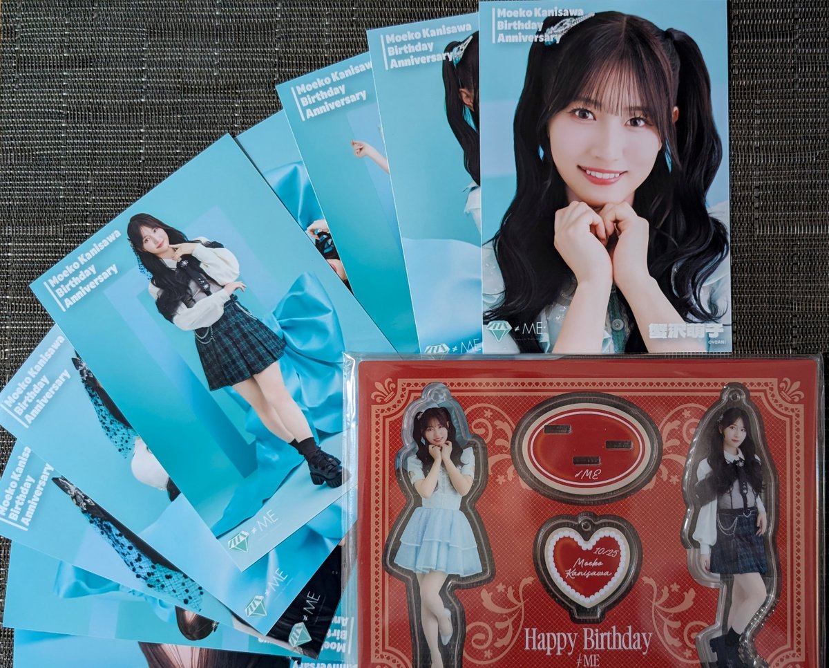 萌ちゃん生誕グッズ届きましたよー 🌹🦋 ✧(⸝⸝⸝ᵒ̴̶̷ ｡ ᵒ̴̶̷