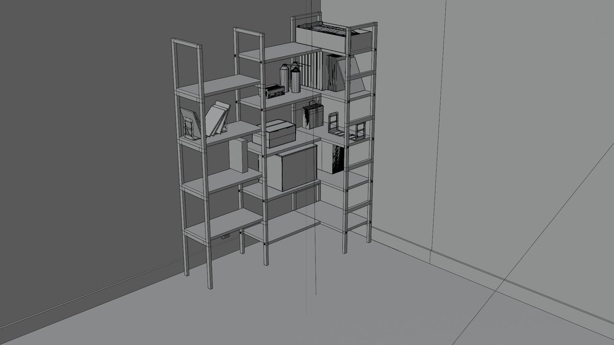 NovaNull1's tweet photo. #blender #3DCG #modeling #b3d
棚に置く物が増えてきた。 https://t.co/dzwrIlqPxZ