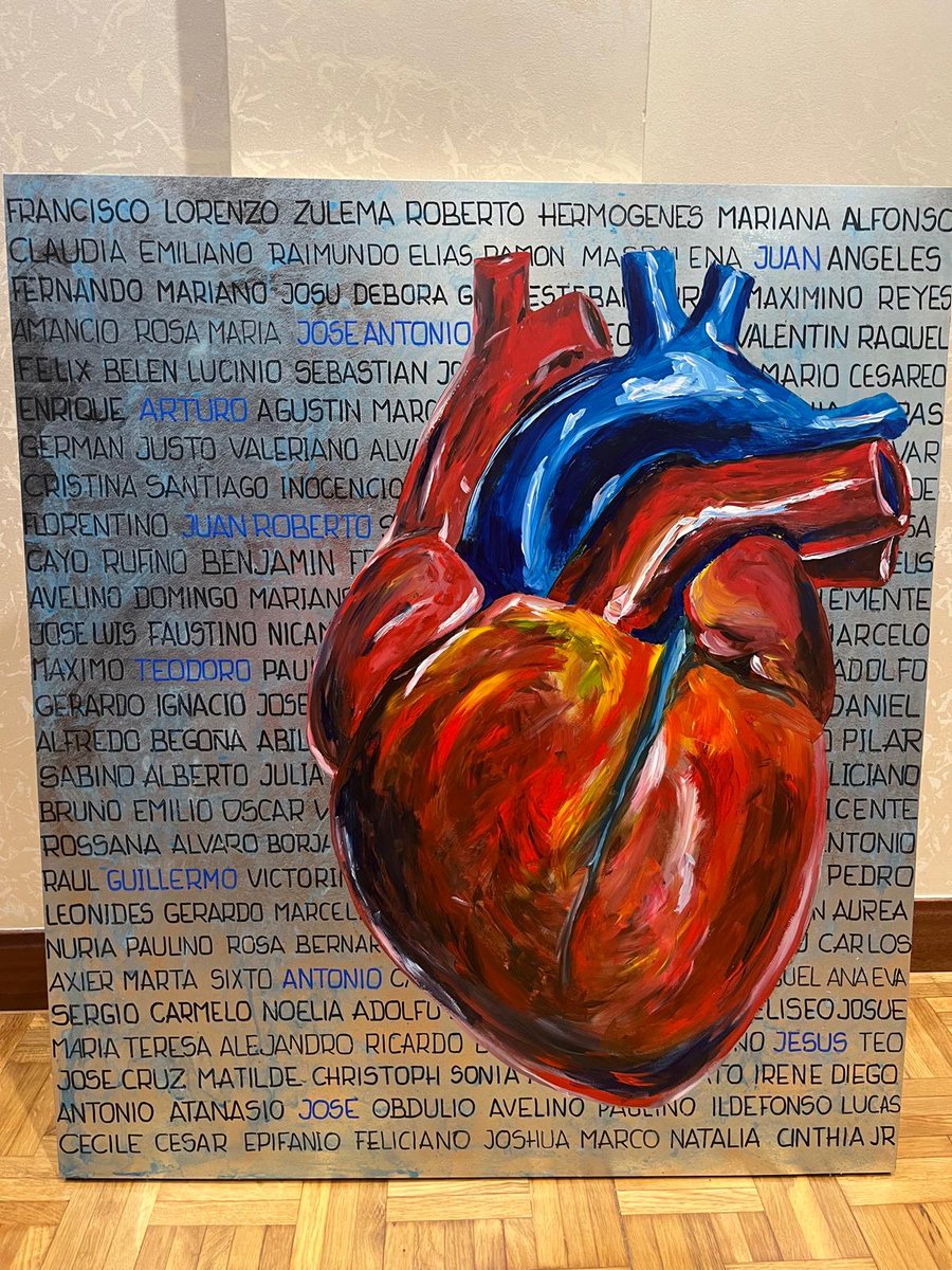 "CORAZONES DE ACERO I"
Acrílico sobre chapa galvanizada.
81x72 cm.
Julio '25

Primera versión para la portada del libro "Tú historia de Verdad Importa" de la <a href="/LQDVI/">LoQueDeVerdadImporta</a> Fundación Lo Que De Verdad Importa  y <a href="/Gonvarri/">Gonvarri</a>