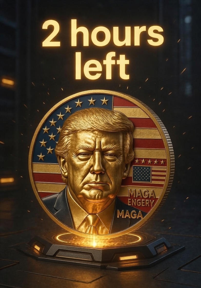 MAGA_GoldTRUMP's tweet photo. LAUNCHING TODAY AT 9:30 AM  UTC⏰🚀🇺🇸

$MAGAG – The Golden Trump Meme Coin on Solana

Only 2 HOURS LEFT until liftoff!

Get ready – this is going to be MASSIVE 🦅🔥

#MAGAG #TrumpCoin #MAGA #Solana https://t.co/hWTZuvqDTb