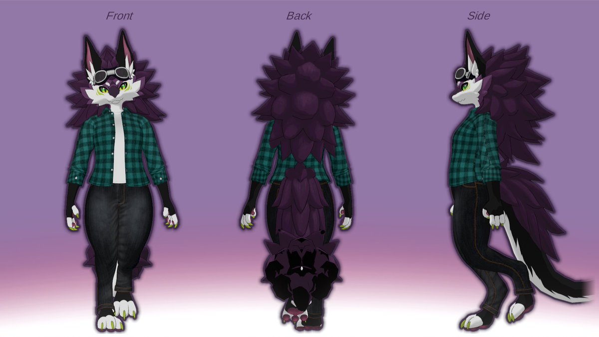 HallowTrickVT's tweet image. This is Ash and Zora my two novabeast sonas I hope y’all like them