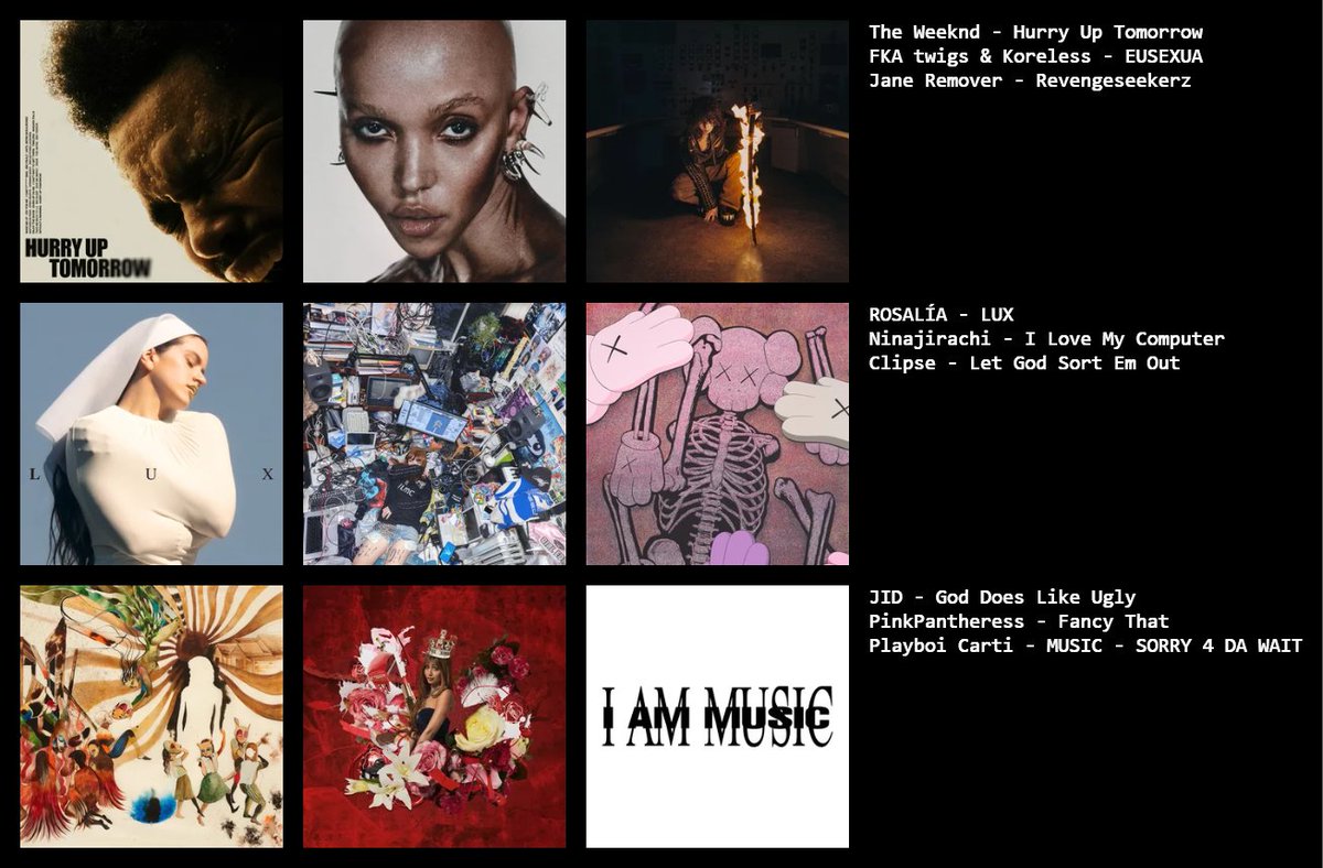 fletchfive5's tweet image. favourite albums of 2025