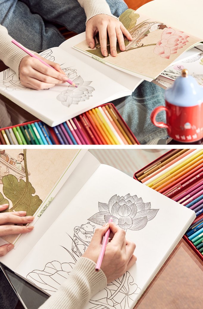 국립박물관문화재단에서 기획, 출간한 컬러링북 <박물관에서 만나는 꽃과 나비> 의 일러스트를 그렸습니다. 

컬러링북은 오늘부터 뮷즈 오프라인이나 온라인 샵에서 구매하실 수 있다고 합니다:)
구매처 : 
museumshop.or.kr/kor/product/pr…

20점의 유물 속 꽃과 나비, 나무와 풀들에 대한 이야기와 그림을