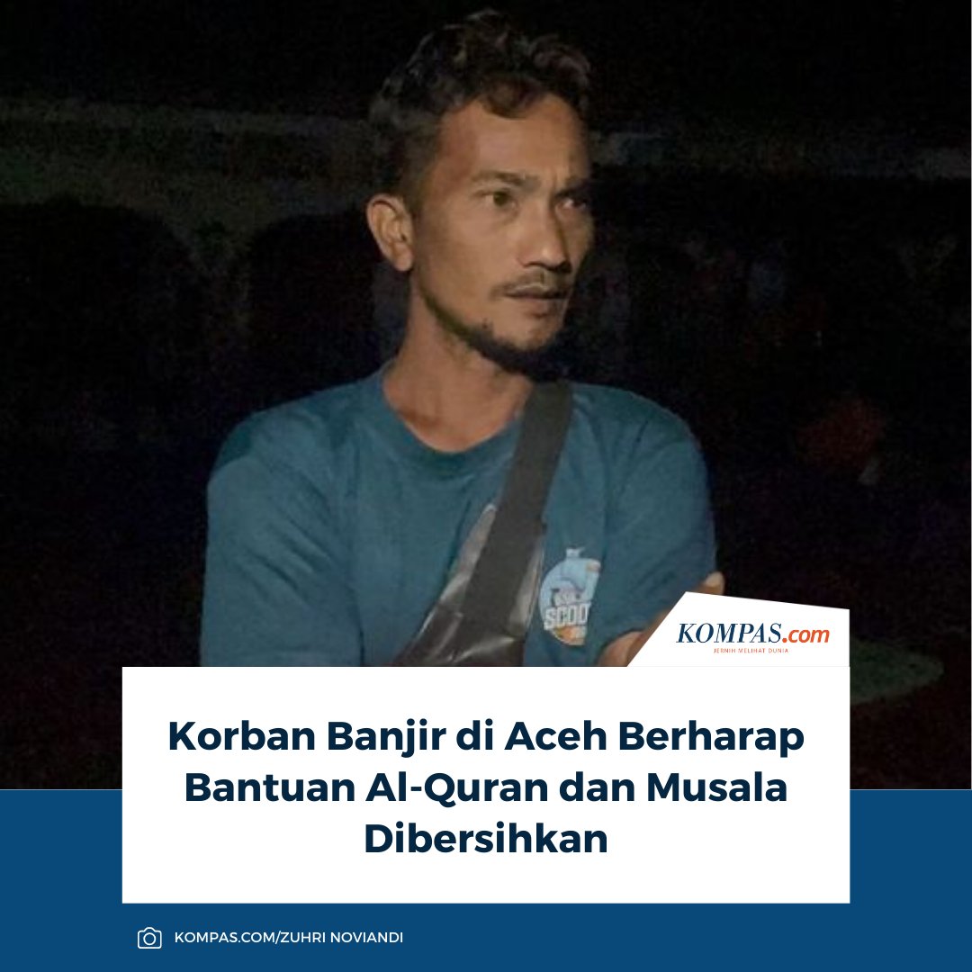 kompascom's tweet image. “Untuk bantuan saat ini mungkin Al-Qur’an dan musala dibersihkan. Itu pribadi saya. Kenapa, karena kami tidak ada kegiatan, daripada duduk-duduk saja, kami bisa membacanya,” ujar Mukhlis, seorang warga desa. 

Baca di sini: regional.kompas.com/read/2025/12/1…

~AM #Musala #AlQuran