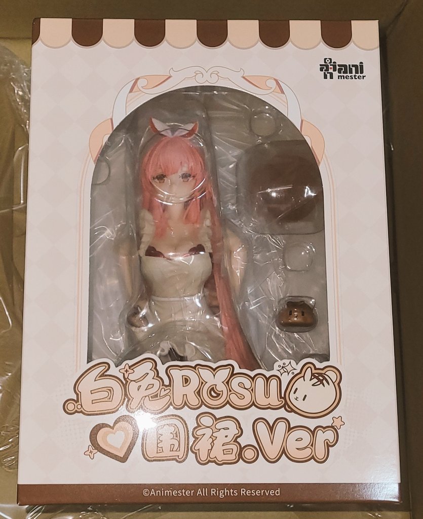 sumisoranatuno's tweet image. Rosu(@rosuuri)さんの新作フィギュア現着。
造形も良いんだけど、エプロンからチラ見えするメタリックレッドの下着が素晴らしい☺