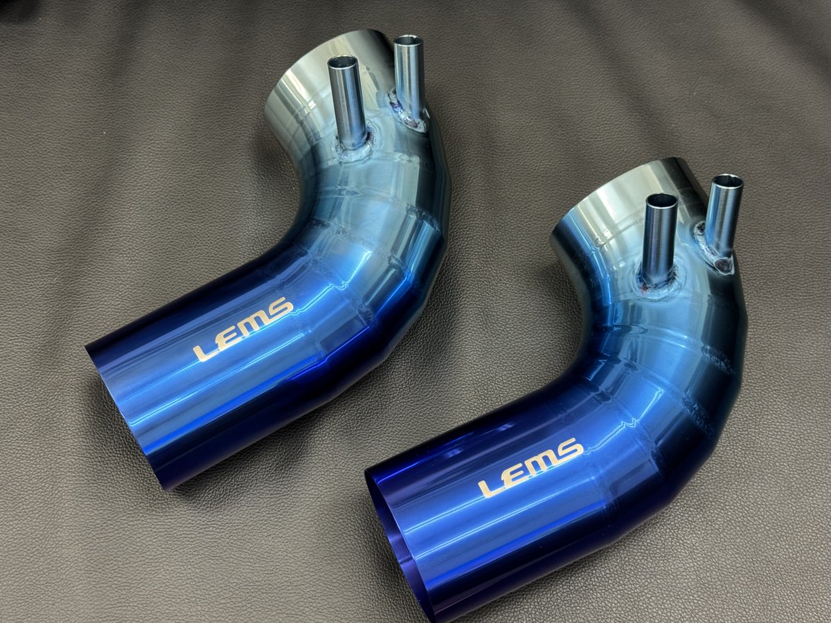 LEMS チタンインテークパイプ】 ブルーエディション 検品 ▷ 出荷完了