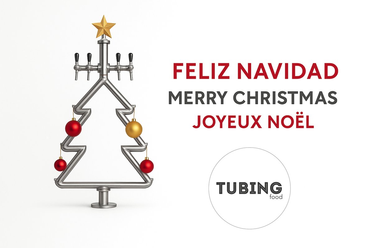 TubingFood's tweet photo. Merry Christmas from Tubing Food! 🎁

Thank you for being part of our journey this year. We wish you a festive season full of growth, success, and excellence in every service.

Cheers to a great 2026! 🥂✨

#TubingFood #Christmas2025 #DraftBeer #BeerDispense https://t.co/D4xyH0xK0I