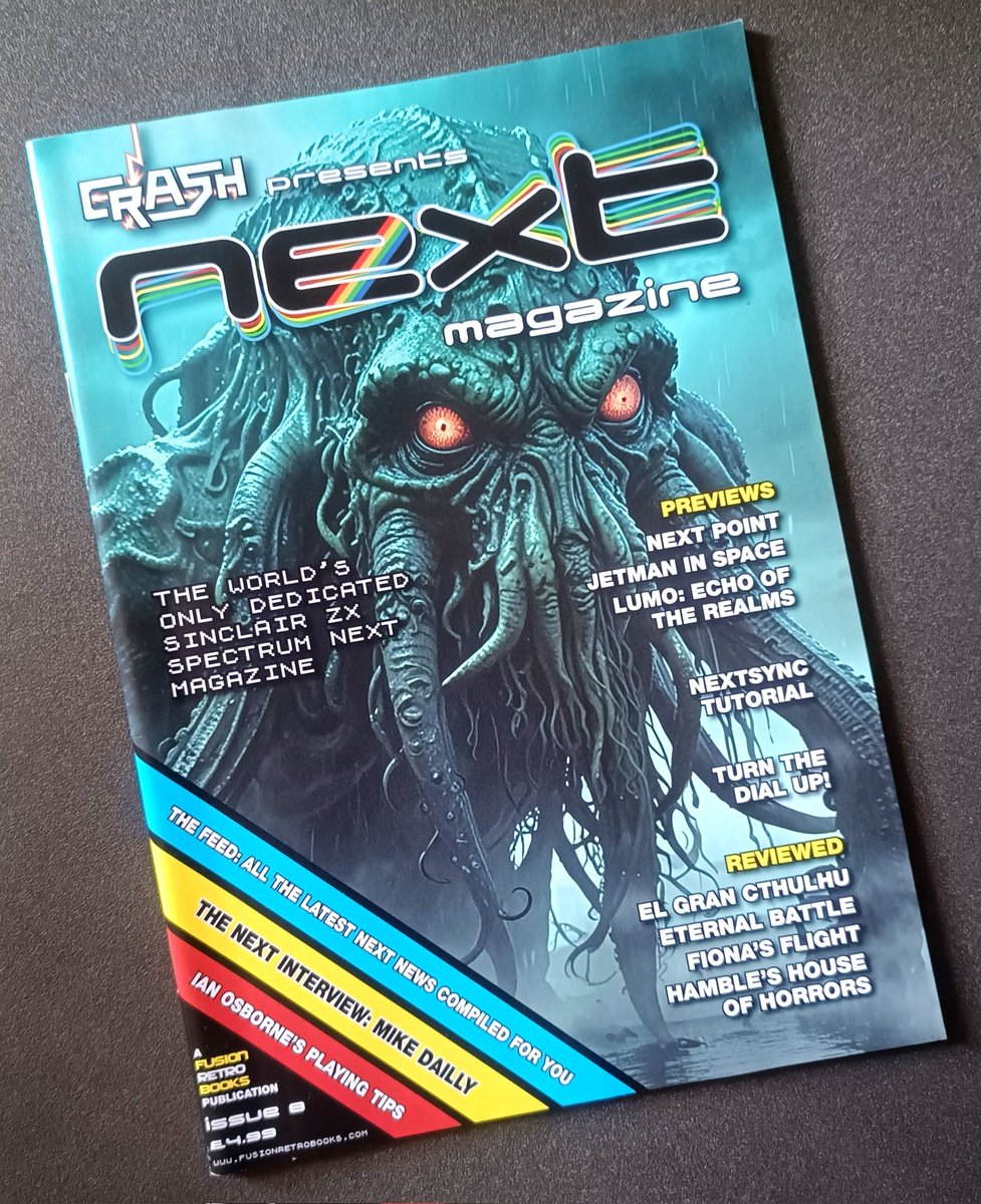Bit_fans's tweet photo. Un placer recibir el #NextMagazine en formato físico de parte de amigos de Bitfans como @federeus. Mil gracias por el detalle, y que #Cthulhu te guíe siempre 🐙 https://t.co/YlDLdrvZia