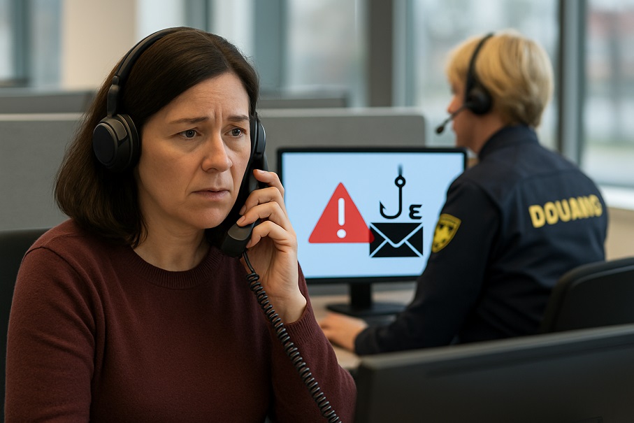 Bij het Douane Contact Center (DCC) komen steeds meer meldingen over online oplichting binnen. Criminelen doen zich daarbij voor als de Douane. Met de feestdagen in zichtverwacht het DCC opnieuw een stijging van het aantal meldingen. ow.ly/mLls50Xxs4H
