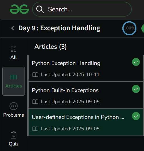 amanhaidry's tweet image. #Python from @geeksforgeeks 🚀
⁕ Exception Handling
⁕ Built-in Exceptions
⁕ User Defined Exceptions
⁕ File Handling
⁕ File Modes
⁕ Reading a File
⁕ Writing to File

#365DaysOfCode #pythonprogramming #GeeksforGeeks #gfg #Winterarc #LearnInPublic #codingjourney #Coding