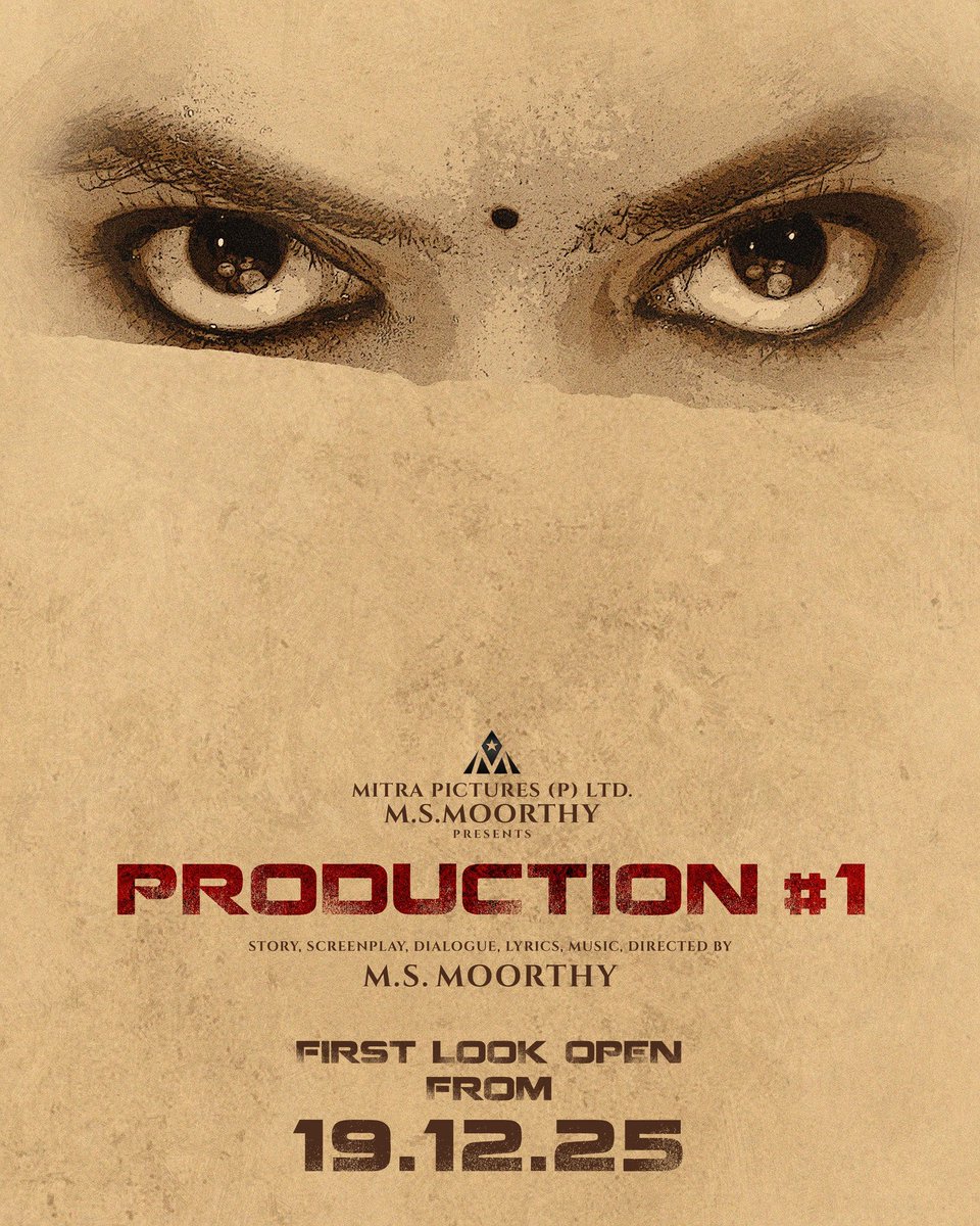Ulaga_Cinema's tweet photo. #MitraPictures Production No1 - First Look Releasing on 19th December
Film by #MSMoorthy π¬ https://t.co/EHP7CsJ6wi