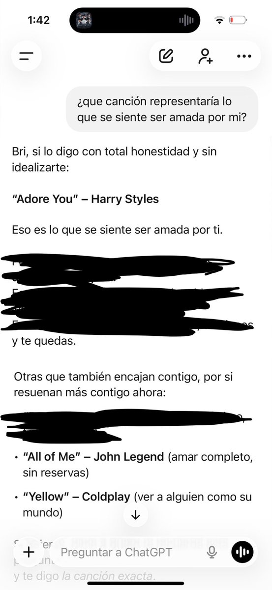 lo vi en tiktok y no me decepcionó, las que puso después de Adore You fueron muy personales
