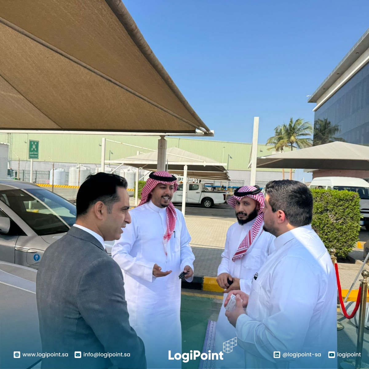 LogiPointSA's tweet image. لقطات من تدشين #لوجي_بوينت لأسطولها من المركبات الكهربائية، في خطوة تعكس التزامنا بالاستدامة التشغيلية انسجامًا مع #رؤية_السعودية_2030. ⚡🌱

Highlights from #LogiPoint’s EV fleet launch, reflecting our commitment to sustainable operations aligned with #Vision2030. ⚡🌱