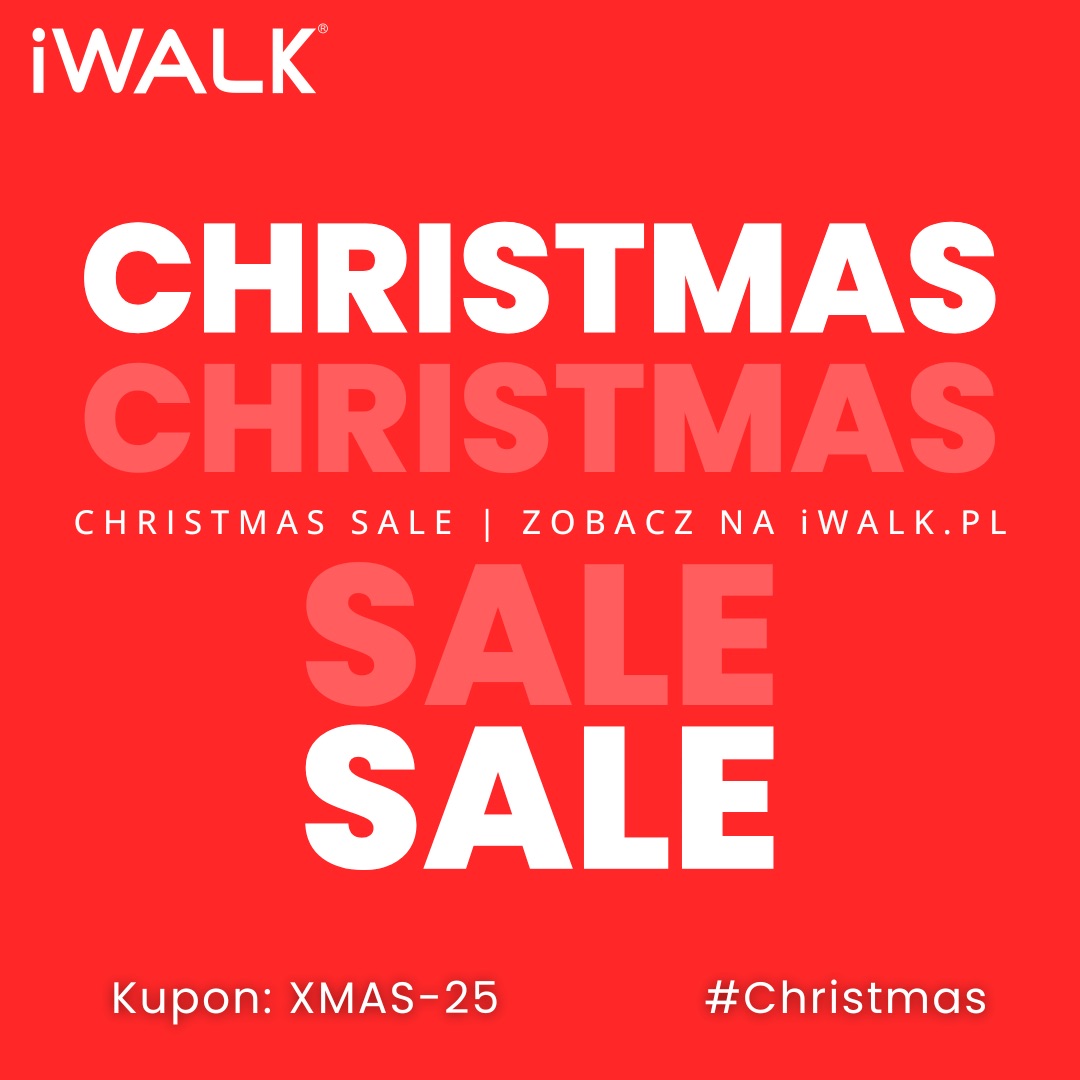 CHRISTMAS SALE 🔴

Ostatnia szansa na -25%!

Kod XMAS-25 → iwalk.pl

Promocja kończy się 31.12! ⏰

#iWALK #Promocja #Święta