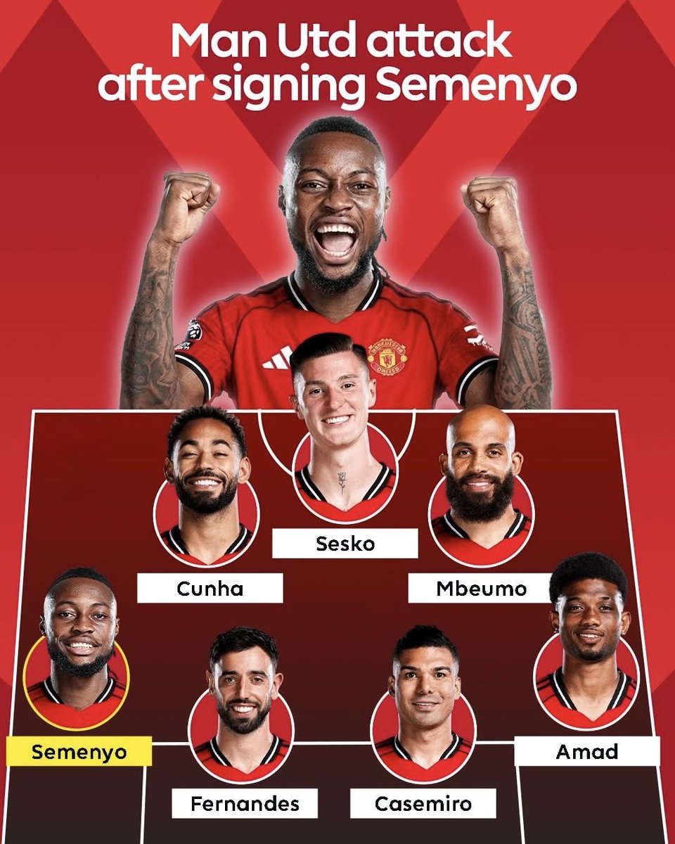UtdForever7's tweet image. 🚨Manchester United linked with Antoine Semenyo…

If there’s ONE player I want to see in a United shirt, it’s him. Just imagine Semenyo + Cunha cooking on the left, while Mbeumo + Amad terrorise teams on the right 😮‍💨🔥

That front line would be ILLEGAL. I genuinely think Semenyo…