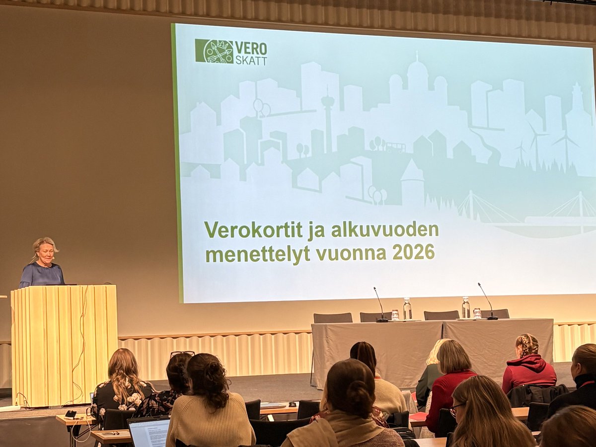 Ennakkoperintäpäivien toiseksi viimeinen toteutus on käynnissä ja Triplassa sali täynnä.

Huomenna vuorossa viimeinen livestream - tervetuloa mukaan! 

Ilmoittautuminen: ek-tieto.fi/kurssi/jouluku…

⁦<a href="/EKTieto/">EK-Tieto Oy</a>⁩