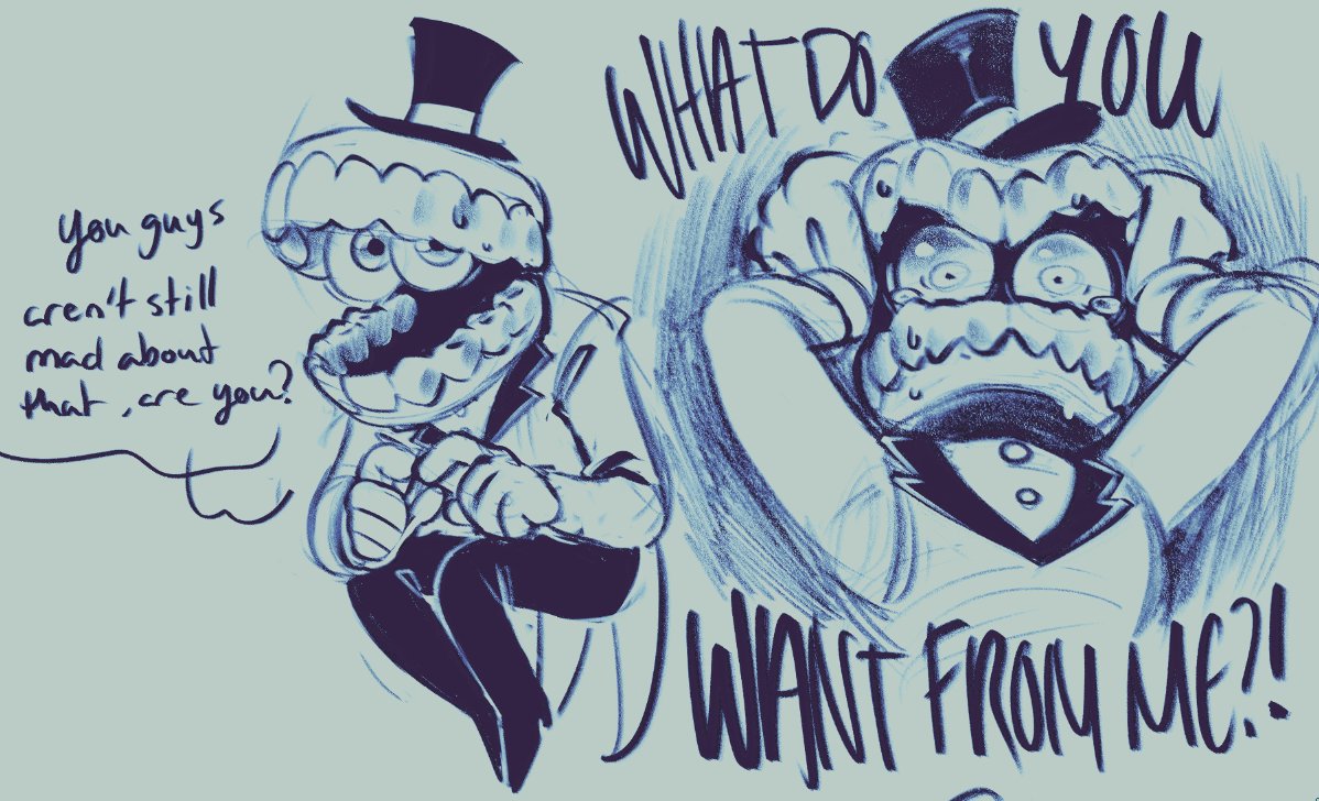 omelettecandy's tweet image. ooohhh you pathetic pair of dentures.... 

#tadc #caine #tadcspoilers (?)