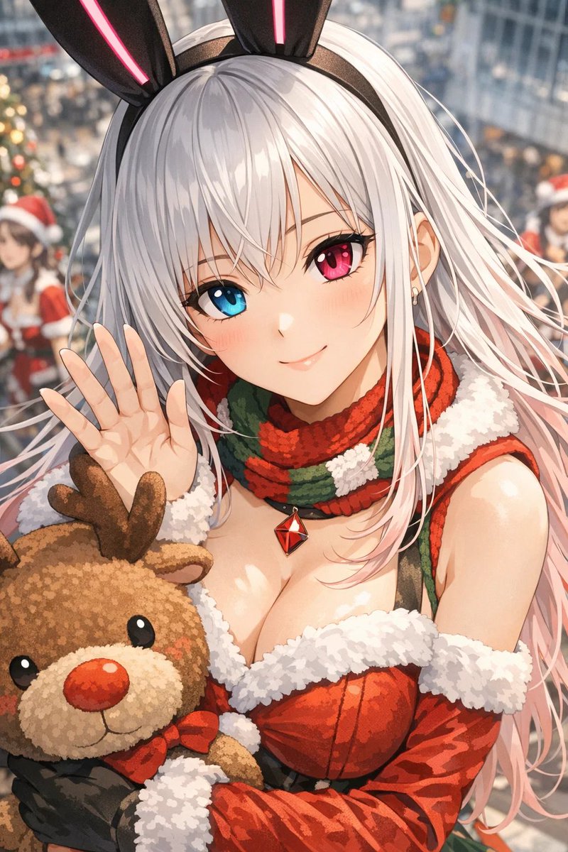 AIイラスト︎ #AIillustration Xmas楽しみだね！ （仕事でスケジュール