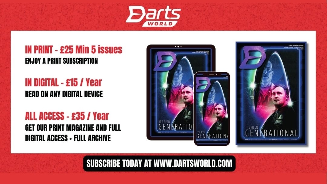 🎯🎁 | DW Weekly Worlds Winners 
<a href="/Winmau/">Winmau</a>

To mark Danny's opening win last night here is our latest great givaway:

🥇 <a href="/Dannynoppert/">Dannynoppert</a> Darts
🥈 £25 <a href="/DartshopTV180/">DARTSHOP.TV</a> Voucher
🥉 Darts World Digital for 12 months!

❓️What is Danny's Nickname

Answer ⬇️ then 🤍, 🔄 &amp; Follow