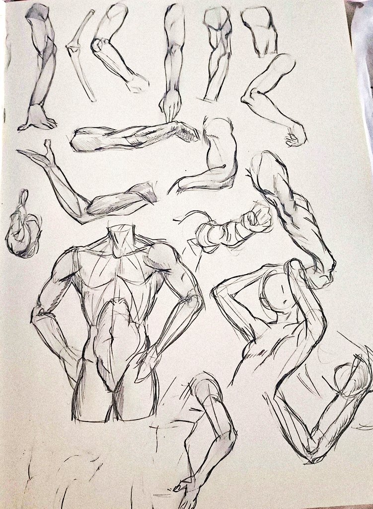 Arms are kinda crooked