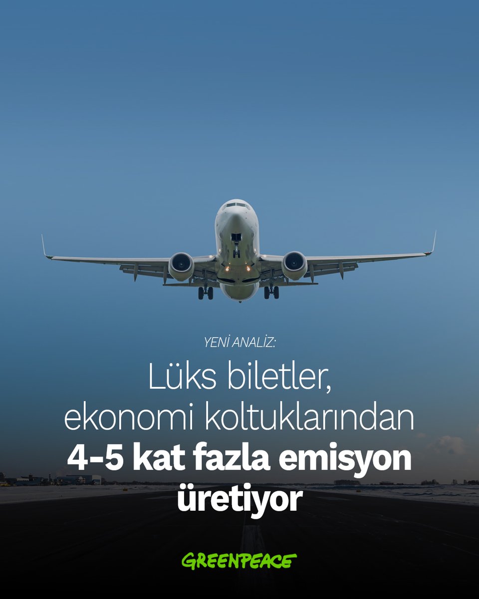 Lüks bir uçuşun maliyeti sadece bilet fiyatı değil; bedelini hepimiz ödüyoruz! ✈︎ 🔥

Yeni analizimiz çarpıcı bir gerçeği ortaya koydu: Avrupa’da yolcuların sadece %14’ünü oluşturan First ve Business Class yolcuları, toplam emisyonun %36’sından sorumlu! 🛑

📍 Neden mi? Çünkü