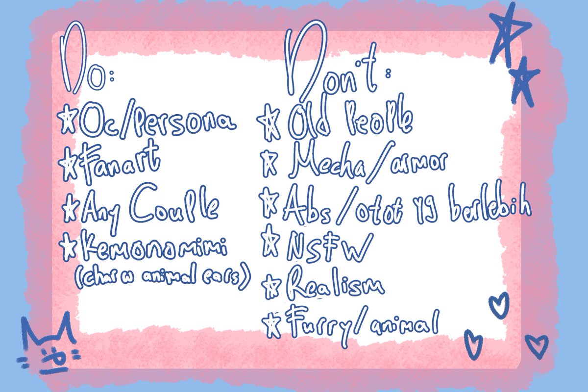 Cillaa_ comms open! kecintaan ama souta tweet media