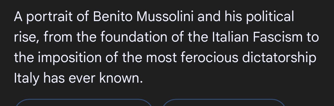 Piusxiipod's tweet photo. Mussolini was the most ferocious dictator Ethiopia has ever known. 

It’s a crowded field of the most violent Roman Emperors vying for the title in Italy.

I do look forward to catching this series though. https://t.co/iiJBt964Qk