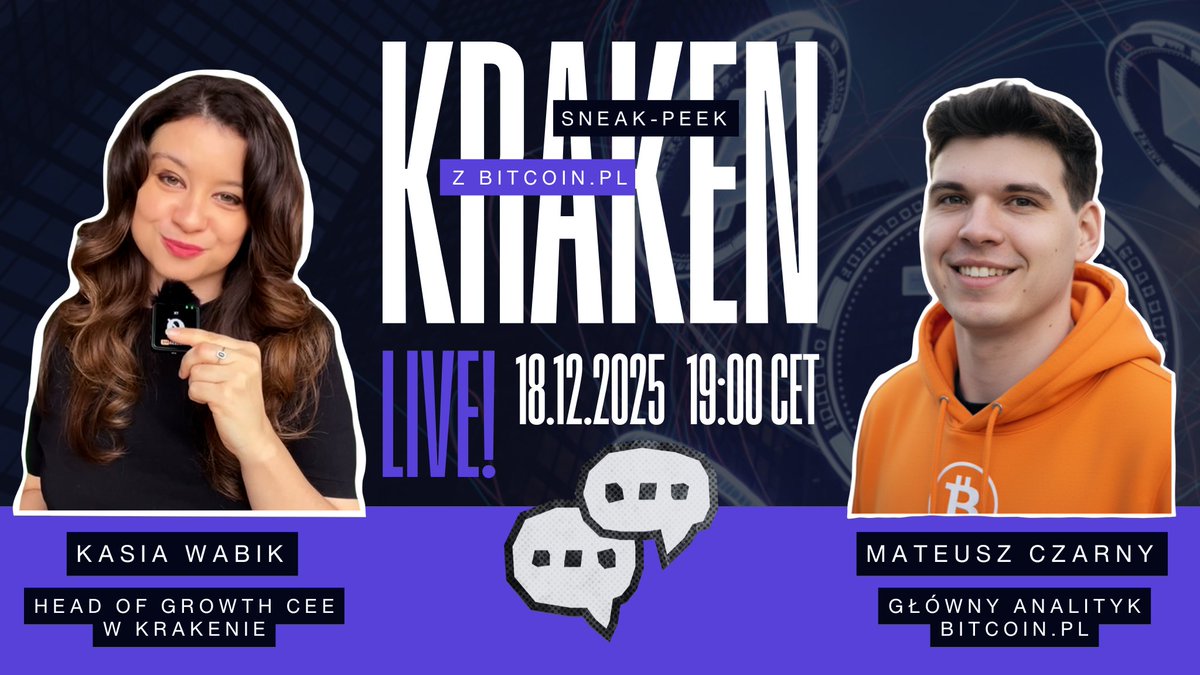 Czołem krypto family 😎

🎥  Spieszymy przypomnieć, że już jutro o 19:00 widzimy się na webinarze 🔥

 Tym razem mamy wyjątkowego gościa i nagrody (krypto) dla uczestników! 

Czego możesz się spodziewać?

Nasz prowadzący i główny analityk <a href="/MateuszCzarnyX/">Mateusz Czarny ♟️</a>, wprowadzi Was w